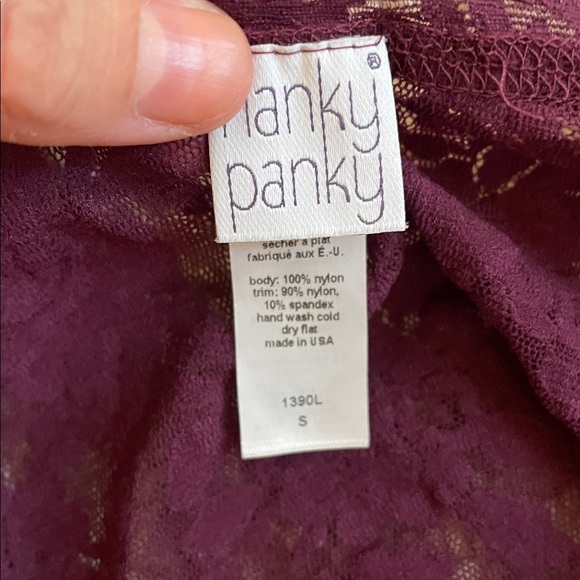 HANKY PANKY LACE CAMISOLE WINE COLORED SIZE SMALL NWOT - Picture 7 of 8